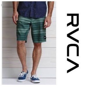 🔥RVCA Faze Micro Stripe Boardshorts NWT